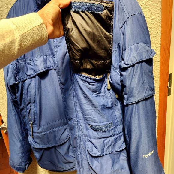 VTG 90's THE NORTH FACE Coldworks Blue Men’s Goose Down HyVent Parka Coat Sz M - Picture 6 of 13